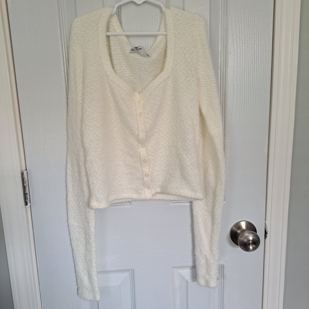 Cozy Cream Button-Up Sweater